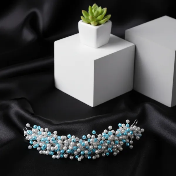Blue_Glass_Beads_Premium_&_Elegant_Beads_&_Crystal_Headpiece_For_Women_&_Girls