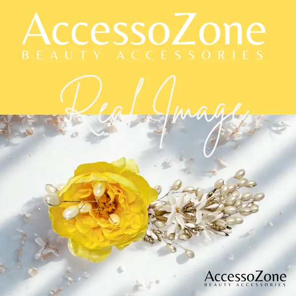Yellow_Rose_Floral_Hair_Clip_for_Bridal