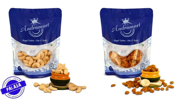 AndraMart_Combo_pack_Premium_Cashews_|_Kaju_|_Munthiri_with_Raisons