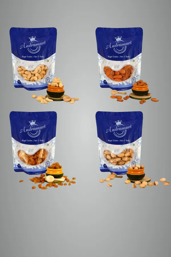 AndraMart_Combo_pack_Premium_Cashews_|_Kaju_|_Munthiri_,_Raisons,_Almond_&_Pistachios