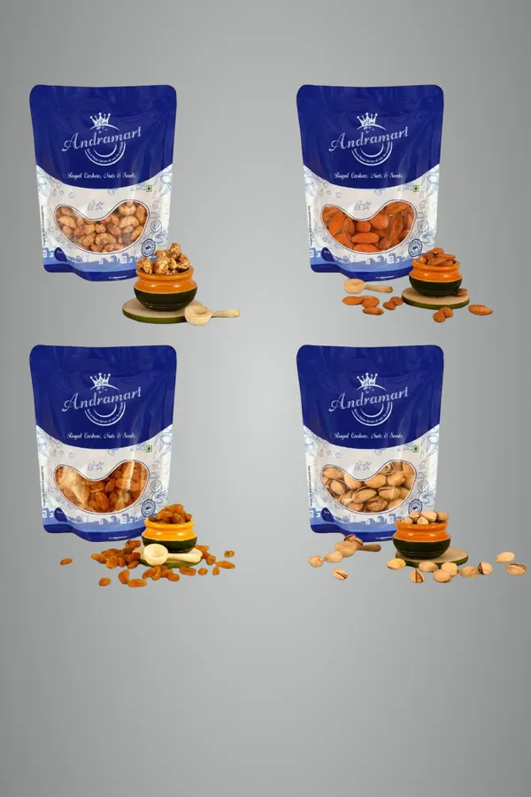AndraMart_Combo_pack_Premium_Tandoori_Cashews_|_Kaju_|_Munthiri_,_Raisons,_Almond_&_Pistachios