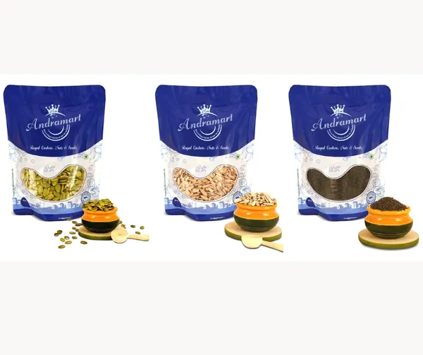 AndraMart_Raw_Pumpkin,_Sunflower_and_Basil_mixed_combo_seeds