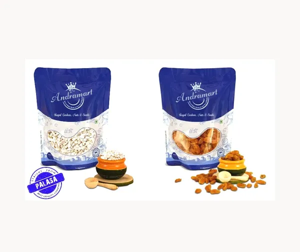 AndraMart_Combo_pack_Premium_Split_Cashews_|_Kaju_|_Munthiri_with_Raisons