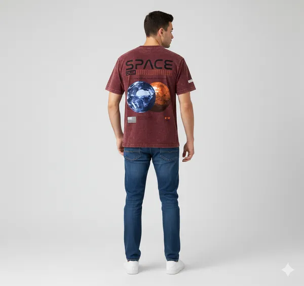 Maroon_Oversized_T-Shirt_Space_For_Men_&_Women