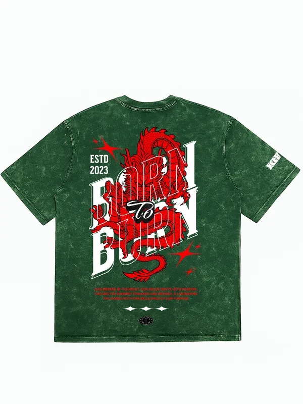 Green_Oversized_T-Shirt__-_Born_Dragon_For_Men_&_Women