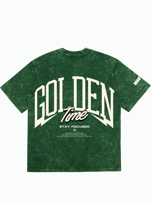 Green_Oversized_T-Shirt__-_Golden_Time_For_Men_&_Women