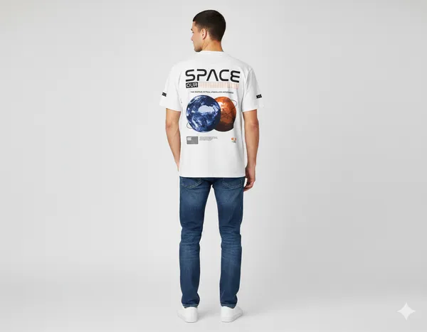 White_Plain__T-Shirt-Space_For_Men_&_Women