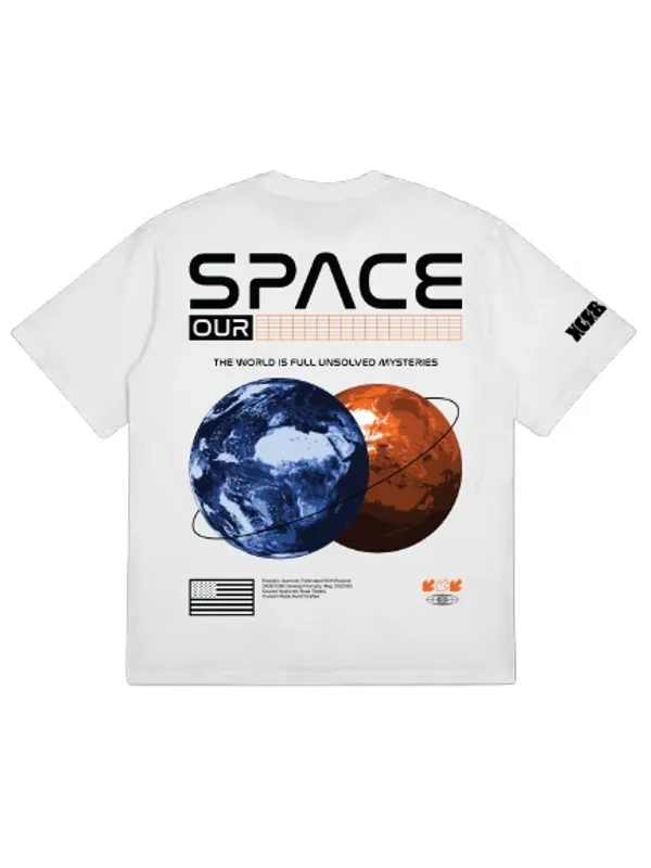 White_Plain__T-Shirt-Space_For_Men_&_Women