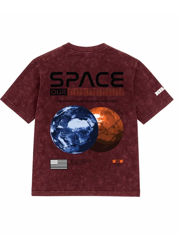 Maroon_&_White_Oversized_T-Shirt_Space_For_Men_&_Women_(Pack_of_2)