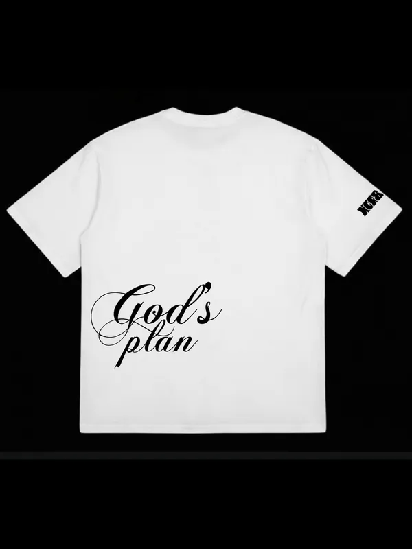 White_Plain__T-Shirt-Gods_Plan_For_Men_&_Women