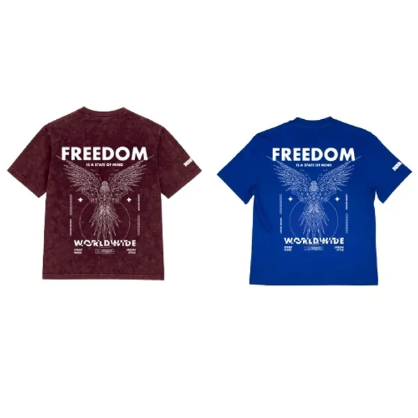 Maroon_&_Blue_Oversized_T-Shirt-_Freedom_Angel_For_Men_&_Women(Pack_Of_2)