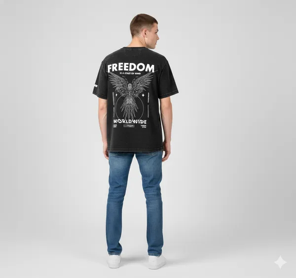 Black_Oversized_T-Shirt__-_Freedom_For_Men_&_Women