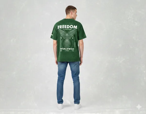 Green_Oversized_T-Shirt__-_Freedom_For_Men_&_Women
