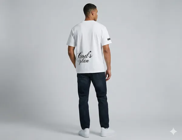 White_Plain__T-Shirt-Gods_Plan_For_Men_&_Women