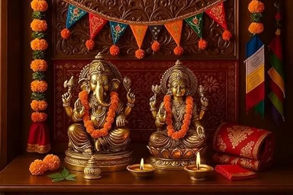 51+_Items_for_Grand_Lakshmi_Ganesh_Puja_|_Complete_Samagri_Set_with_Kalash,_Sacred_Yantra,_laxmi_Ganesh_Idols