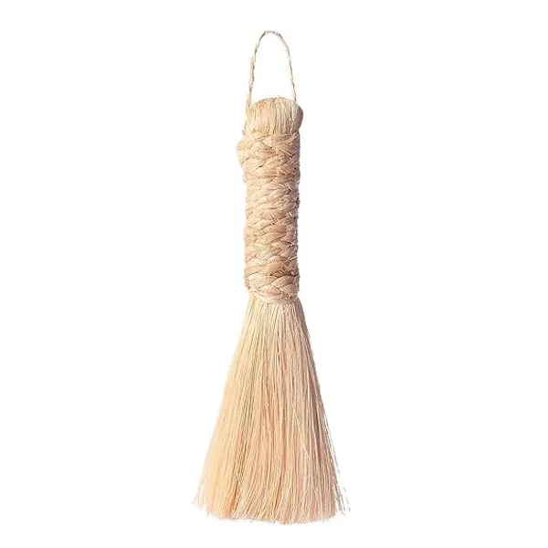 Mandir_Jhadu__Brown_Eco-Friendly_Handcrafted_Jhadu_Banana_Stem_Leaf_Fibre_(10-Inch)_For_Puja_Mandir(Pack_of_2)