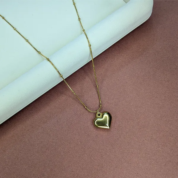 Gold_Plated_Black_Melted_Heart_Pendant