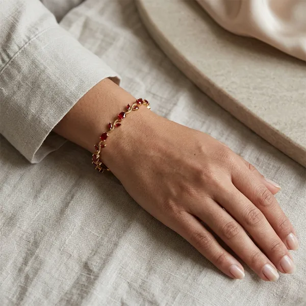Elegant_AD_Stone_Tulip_Bracelet_for_Women_&_Girls
