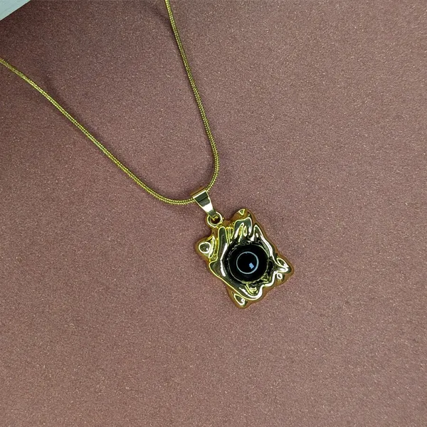 Anti-Tarnish_Modern_Abstract_Gem_Charm_Pendant