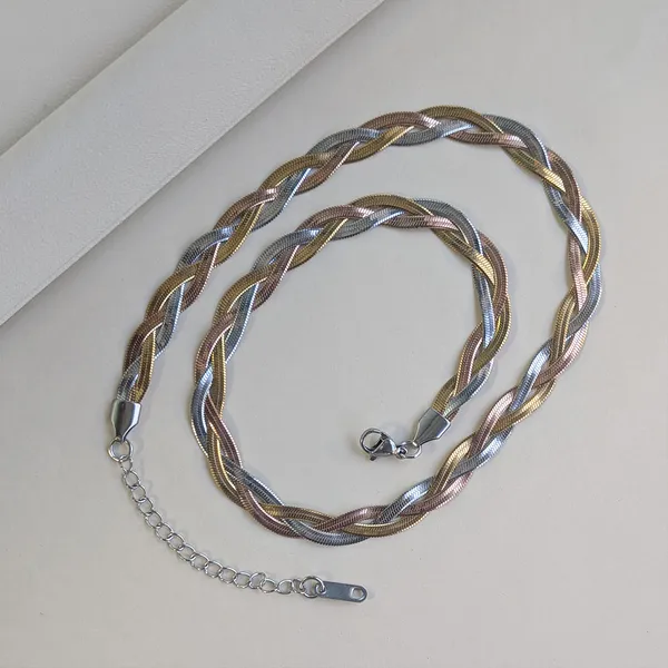 Tri-Tone_Braided_Braided_Stainless_Steel_Chain_for_Men_&_Women