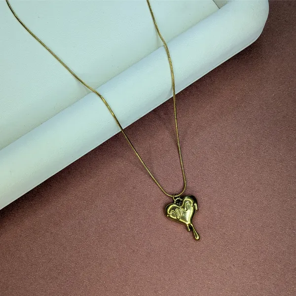 Gold_Plated_Trendy_Dripping_Heart__Pendant