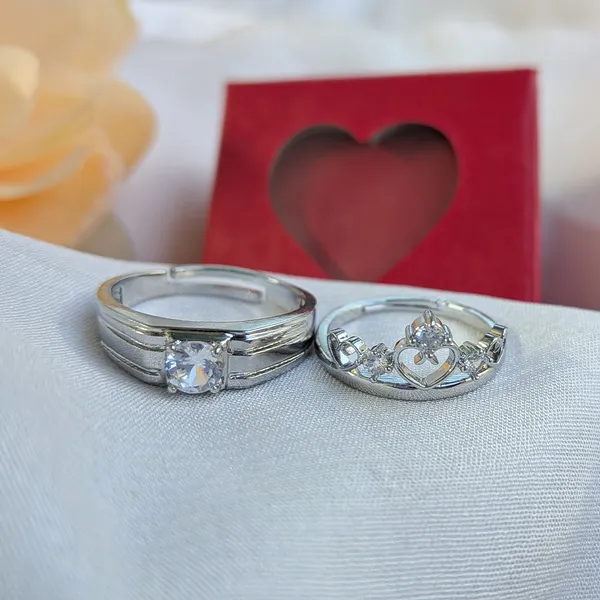 Romantic_His_and_Hers_Silver_Stainless_Steel_Rings_-_Set_Of__2