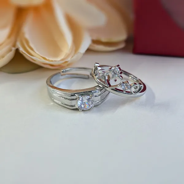Romantic_His_and_Hers_Silver_Stainless_Steel_Rings_-_Set_Of__2
