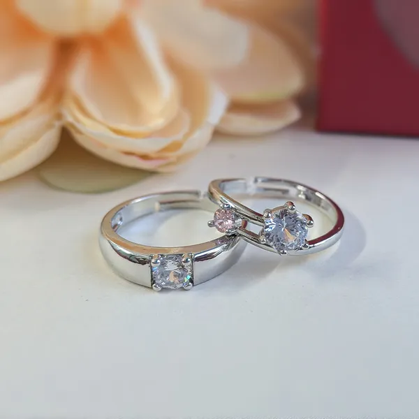 Chic_Crystal-Studded_Stainless_Steel_Couple_Rings_-_Set_Of_2