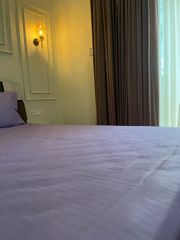 Lavender_Double_Bed_Sheet_With_Pillows