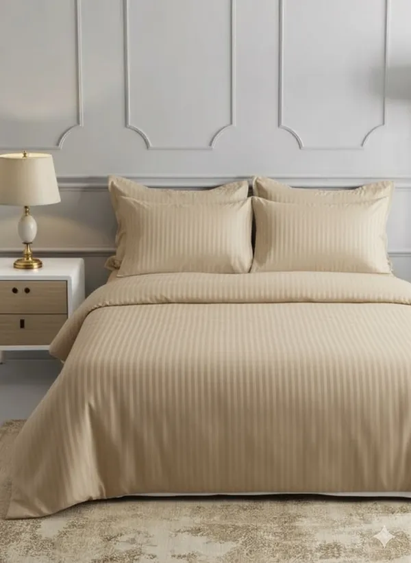 Beige_Double_Bed_Sheet_With_Pillows