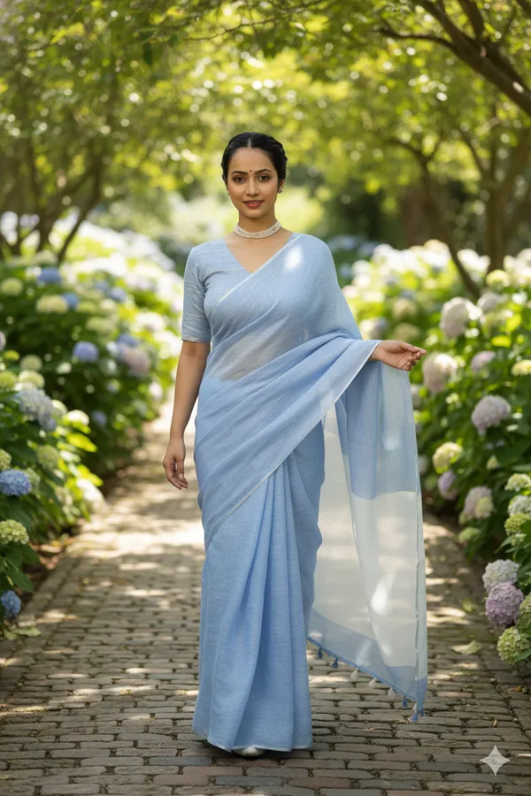 Blue_Pure_Linen_Premium_&_Elegant_Saree_For_Women_(With_Blouse_Piece)