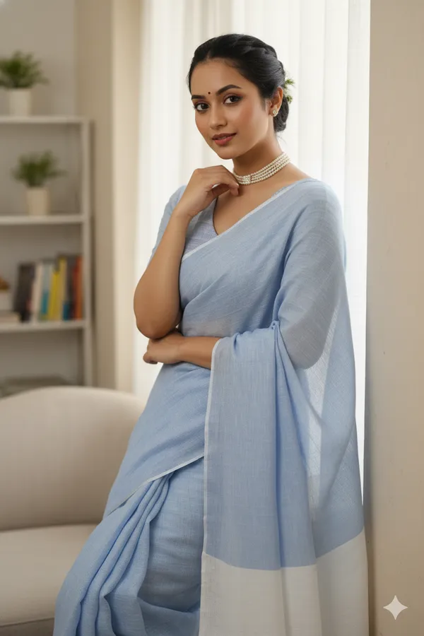 Blue_Pure_Linen_Premium_&_Elegant_Saree_For_Women_(With_Blouse_Piece)
