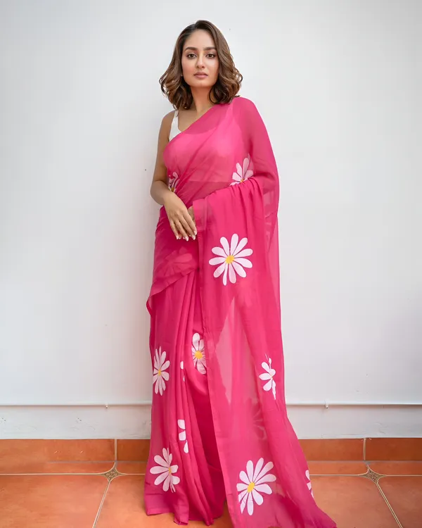 Blush_Daisy_Soft_Linen_Saree