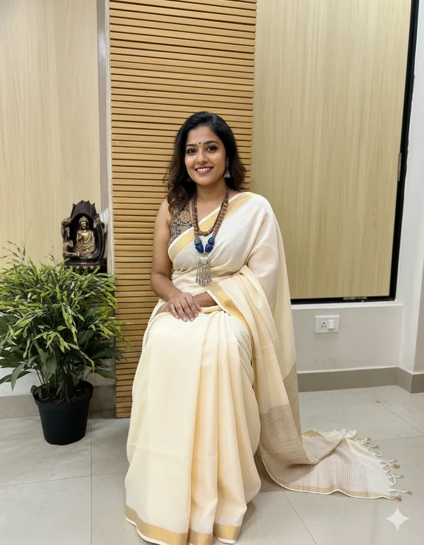 Cream_Kota_Doriya_Silk_Premium_&_Elegant_Saree_For_Women_(With_Blouse_Piece)