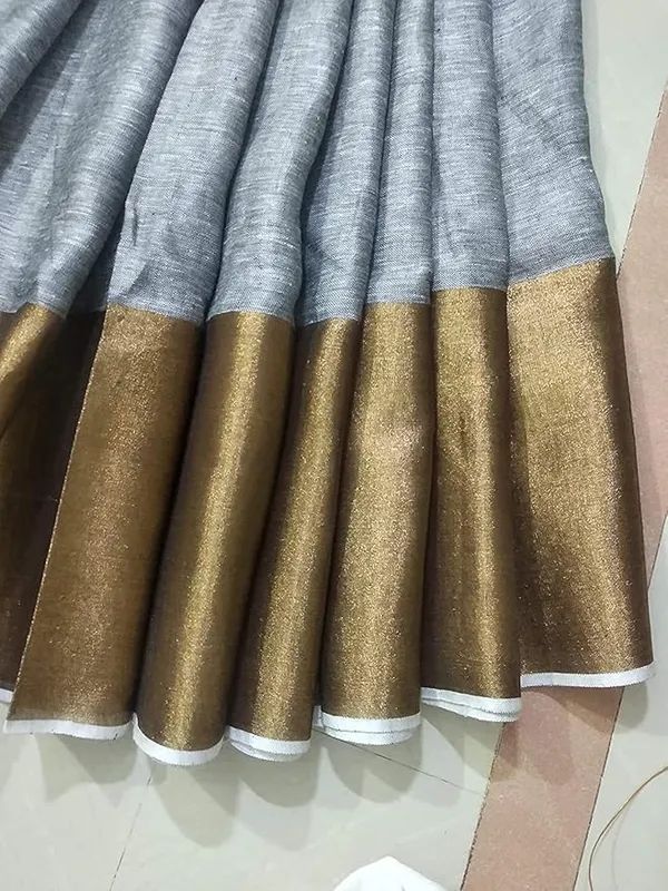 Golden_Ash_Vamika_–_Premium_Grey_Tussar_Silk_Zari_Border_Saree