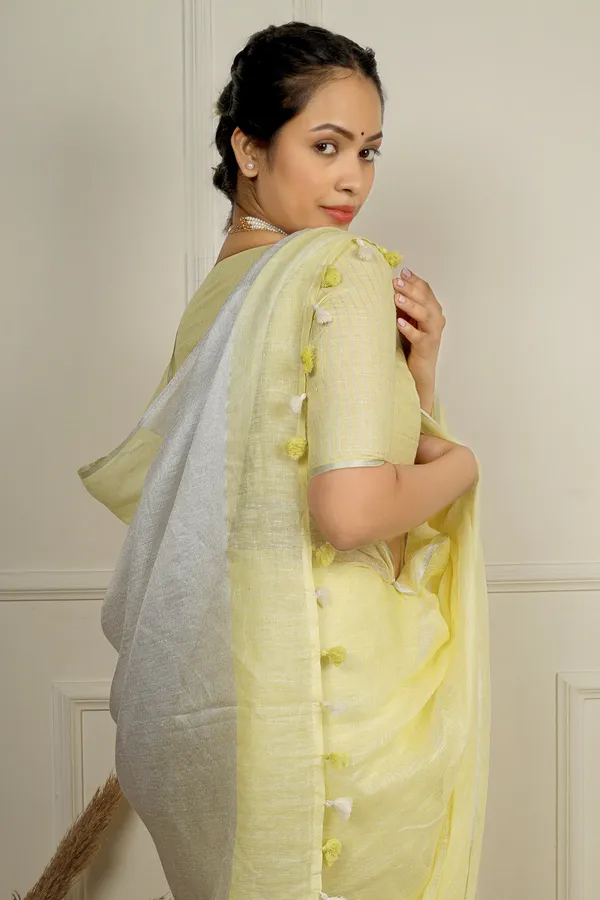 Cream_Pure_Linen_Premium_&_Elegant_Saree_For_Women_(With_Blouse_Piece)