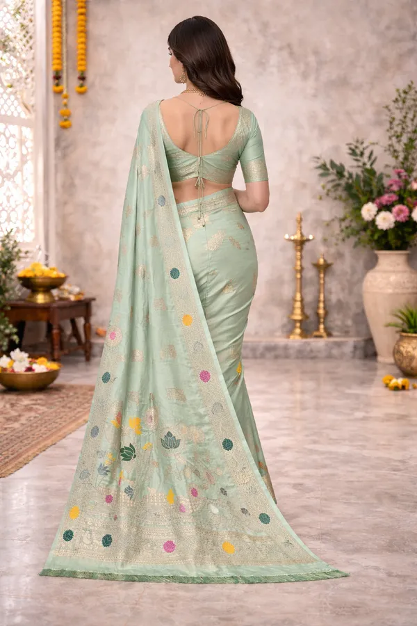 Maharani_Pastel_Lotus_Garden_Dola_Silk_Saree