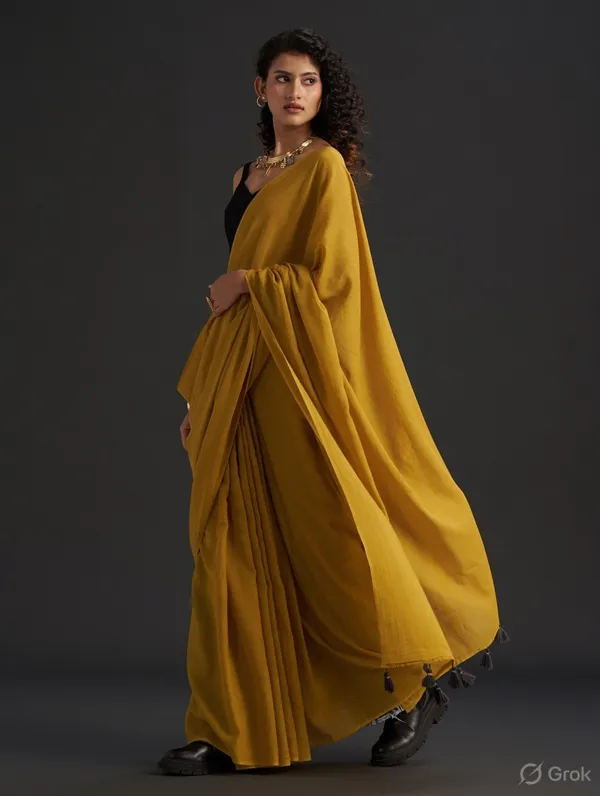 Mustard_Glow_Mulmul_Cotton_Saree