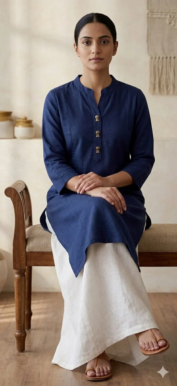 Pure_Soft_Cotton_Khadi_Straight_Kurti_with_Minimalist_Ethnic_Design