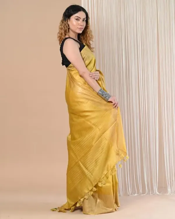 Yellow_Tussar_Munga_Silk_Premium_&_Elegant_Saree_For_Women_(With_Blouse_Piece)