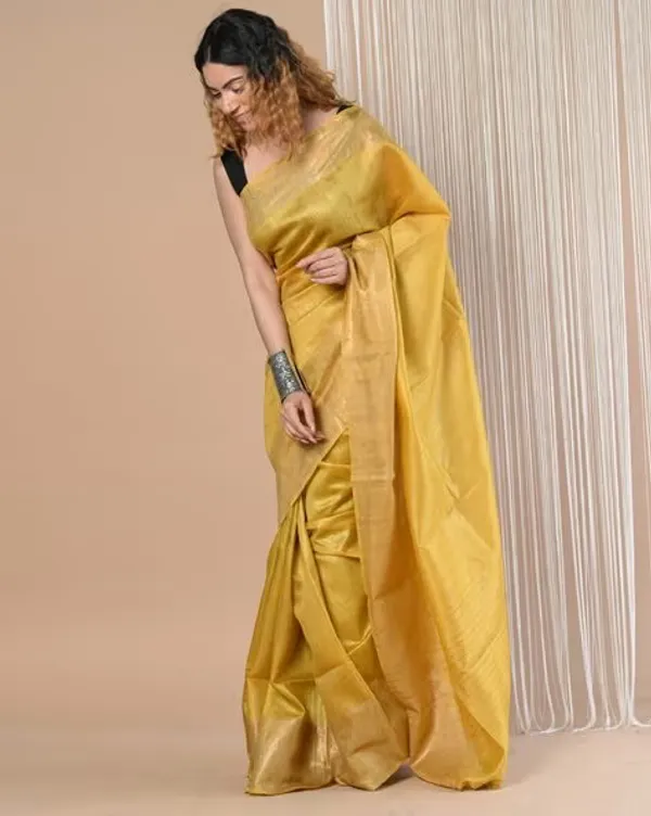 Yellow_Tussar_Munga_Silk_Premium_&_Elegant_Saree_For_Women_(With_Blouse_Piece)