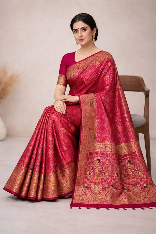 Rajsi_Rani_Pink_Heritage_Dola_Silk_Saree