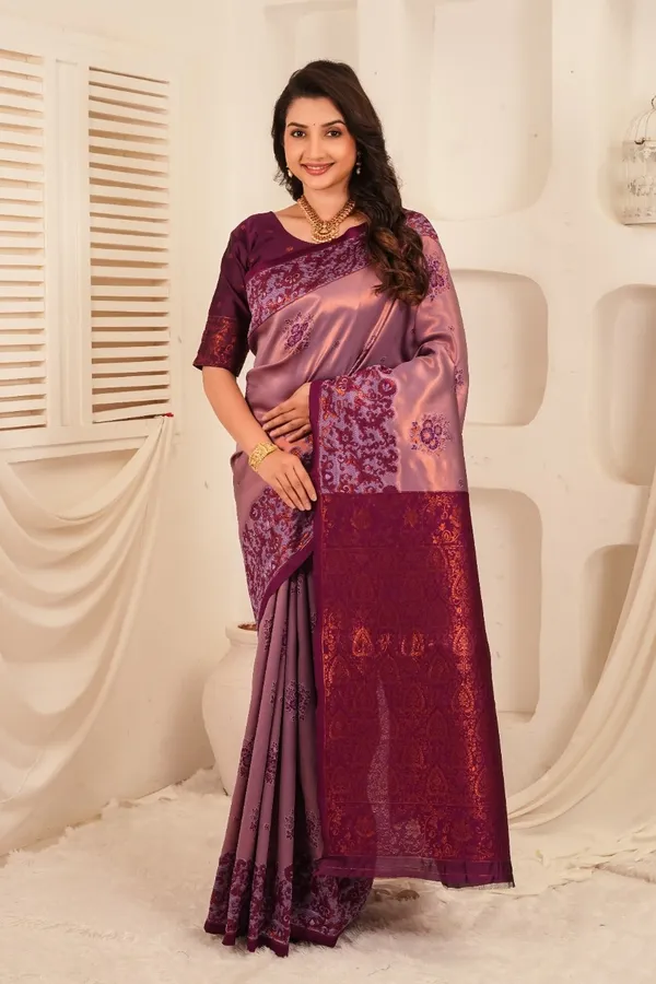 Rajwada_Mauve_Zari_Elegance_Saree