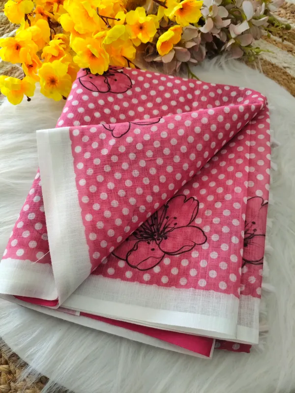 Rose_Petal_Bloom_Linen_Saree