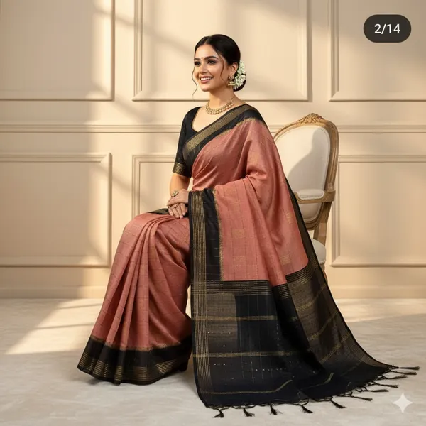 Peach_Katan_Silk_Premium_&_Elegant_Saree_For_Women_(With_Blouse_Piece)