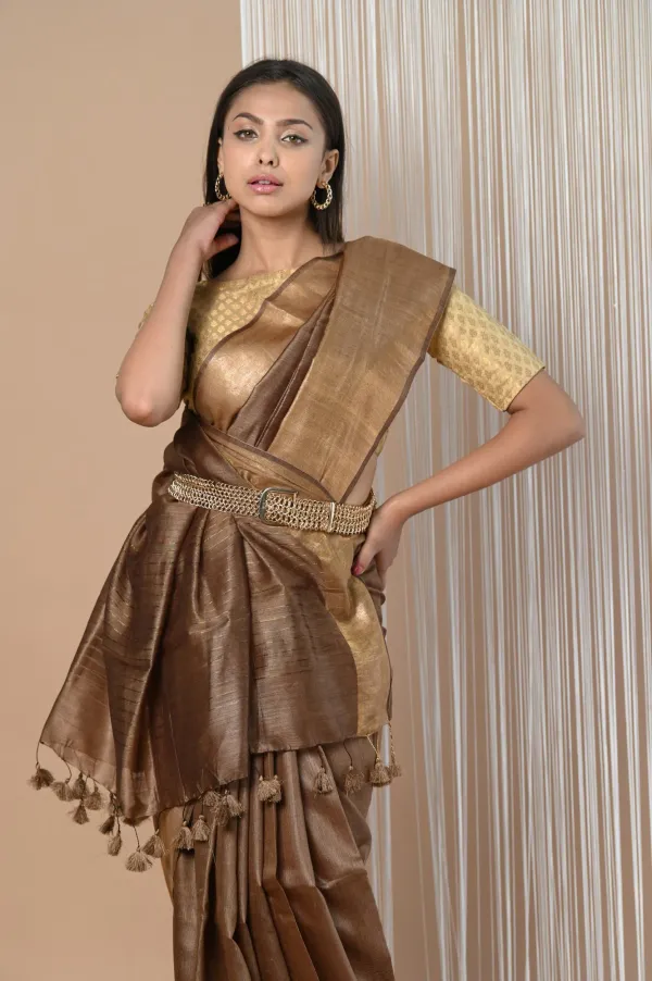 Brown_Tussar_Munga_Silk_Premium_&_Elegant_Saree_For_Women_(With_Blouse_Piece)
