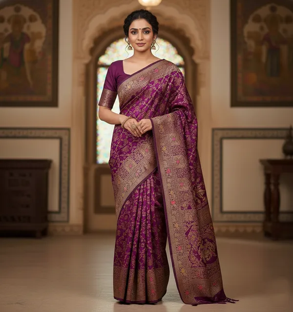 Shahi_Amethyst_Banarasi_Style_Dola_Silk_Saree
