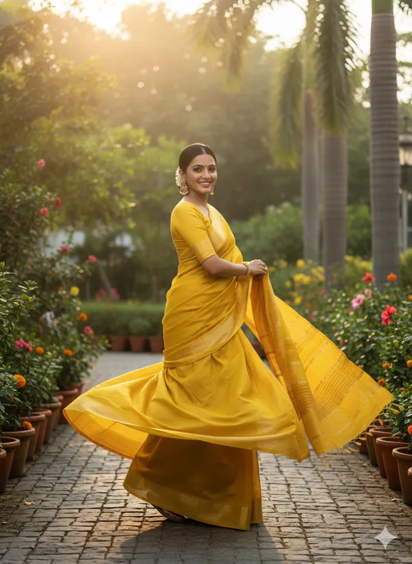 Yellow_Pure_Tussar_Silk_Premium_&_Elegant_Saree_For_Women_(With_Blouse_Piece)