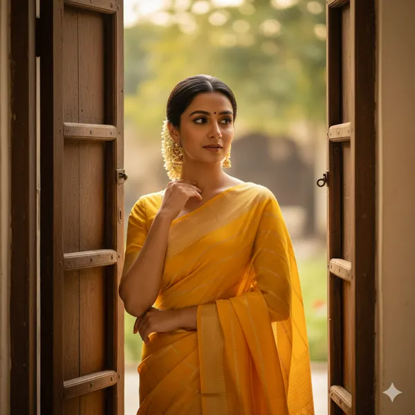 Yellow_Pure_Tussar_Silk_Premium_&_Elegant_Saree_For_Women_(With_Blouse_Piece)
