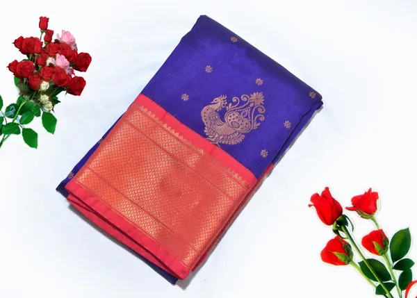 Varuna_Neelara_Beet_Butta_Cotton_Silk_Saree